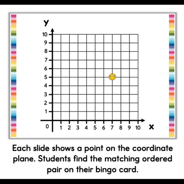 ordered pairs bingo